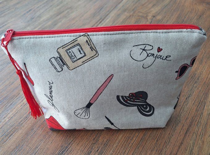 Pochette velour côtelé