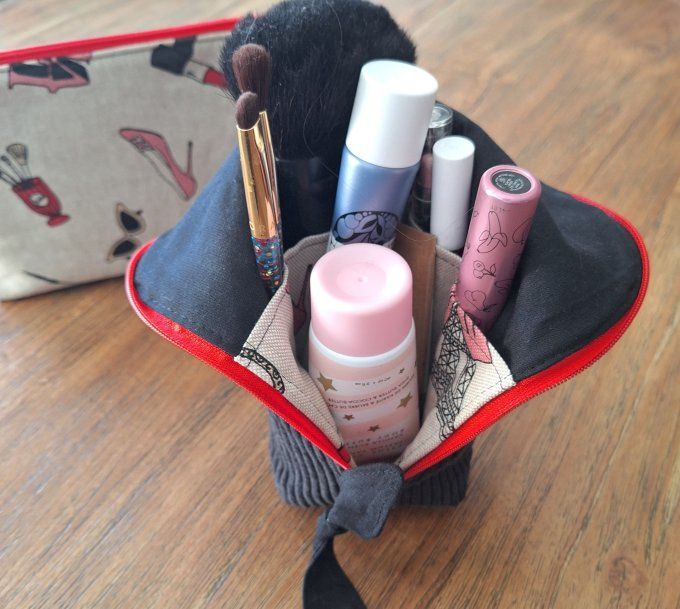 Pochette velour côtelé